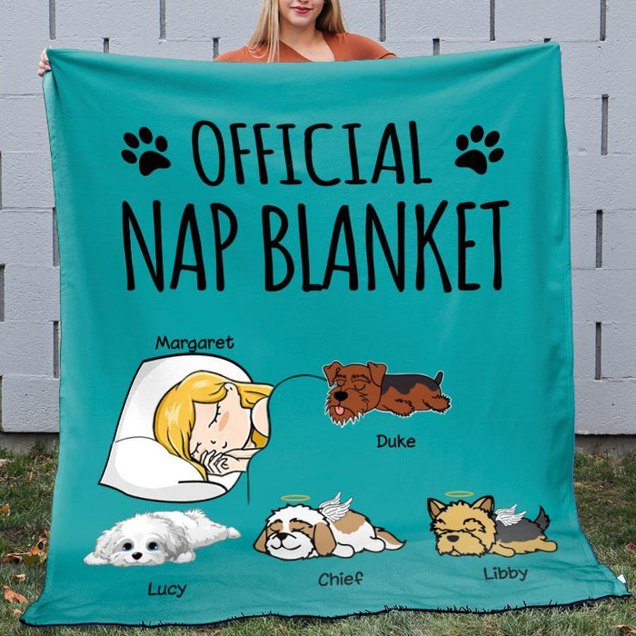 Funny Official Nap Blanket Personalized Dog Blanket B-PT1387
