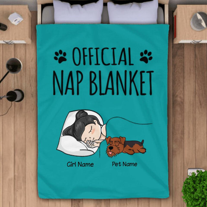 Funny Official Nap Blanket Personalized Dog Blanket B-PT1387