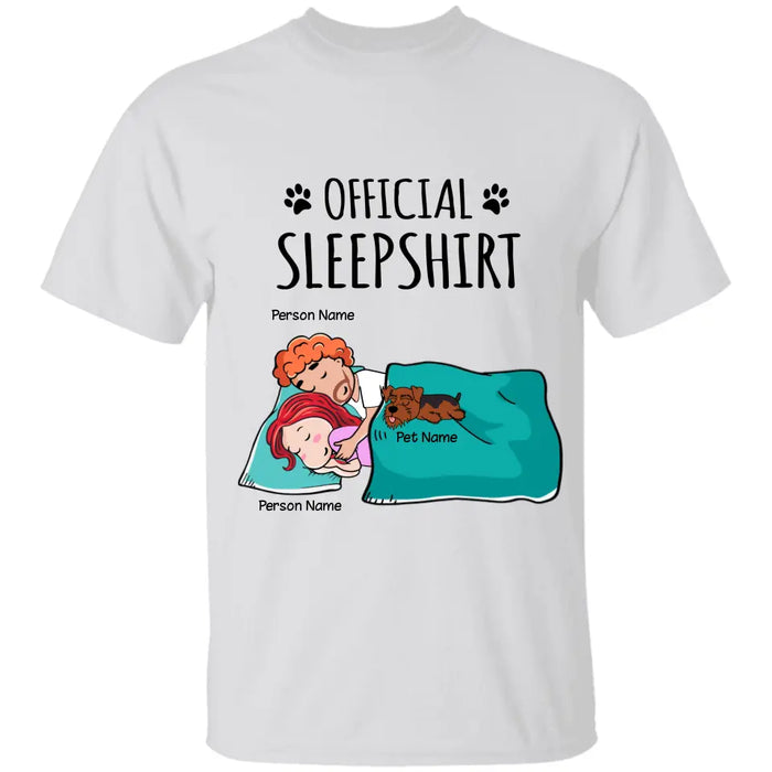 Official Sleep Shirt Couple Personalized Pet T-Shirt TS-GH173
