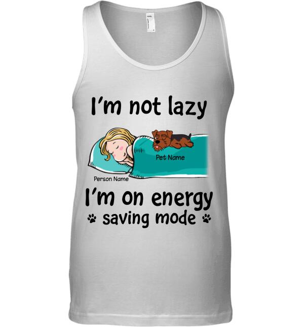 I'm not lazy I'm on energy saving mode personalized T-Shirt TS-GH164