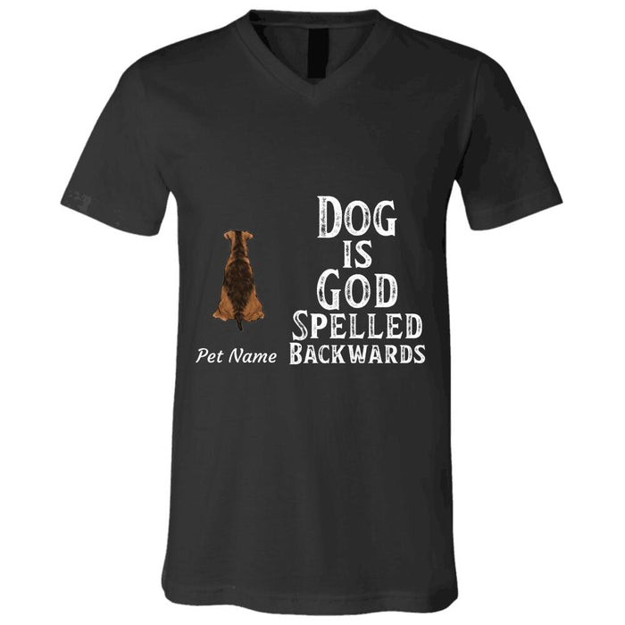 "Dog is God Spelled Backwards" dog personalized T-Shirt