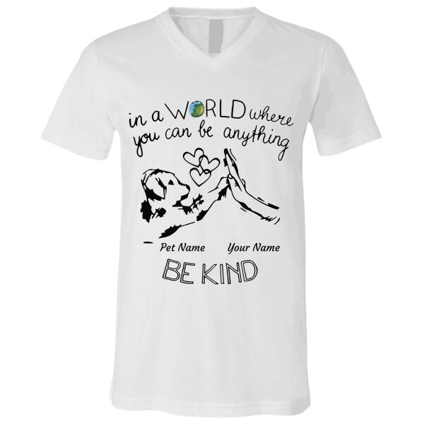"Be Kind To Dogs" dog personalized T-Shirt