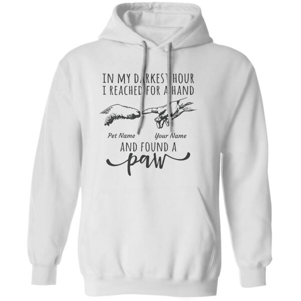 "On My Darkest Hour" dog and cat personalized T-Shirt
