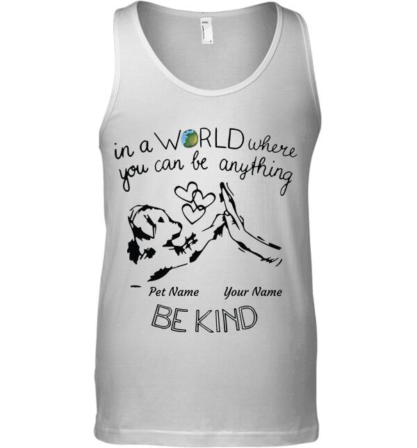 "Be Kind To Dogs" dog personalized T-Shirt
