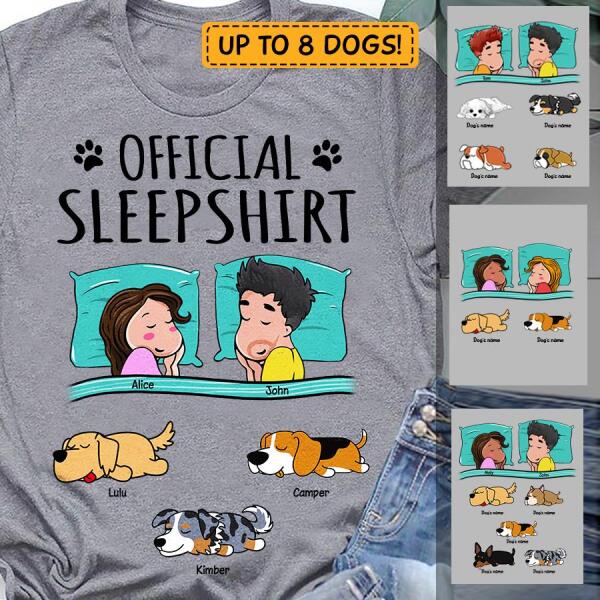 Official Sleep Shirt Couple personalized Dog T-Shirt TS-GH170