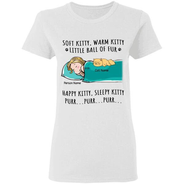 Soft kitty warm kitty personalized cat T-Shirt TS-GH165