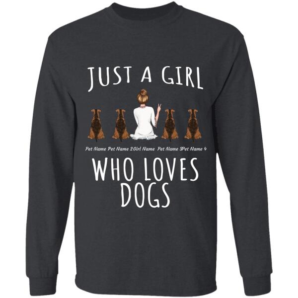 "Just A Girl Who Loves Dogs and Cats" personalized T-Shirt