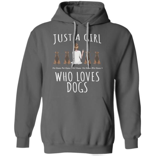 "Just A Girl Who Loves Dogs and Cats" personalized T-Shirt