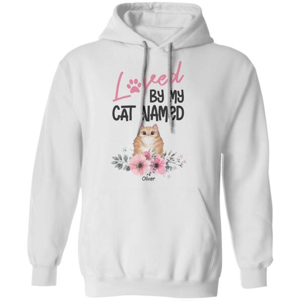 Loved By My Cats Named Personalized T-shirt TS-NB257