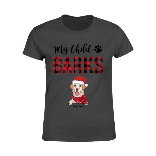 My Children Bark Christmas Personalized Dog T-Shirt TS-PT259