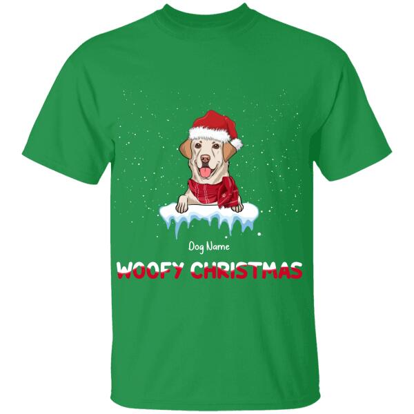 Woofy Christmas Personalized Dog T-shirt TS-NN283