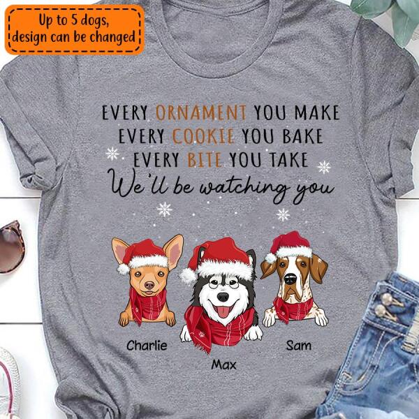 Funny Personalized Christmas Dog T-Shirt TS-PT293