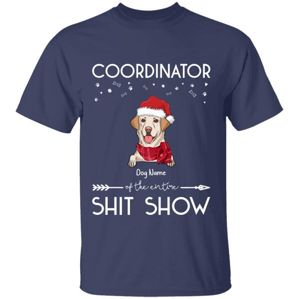 Funny Coordinator Of The Shit Show Personalized Dog T-Shirt TS-PT294