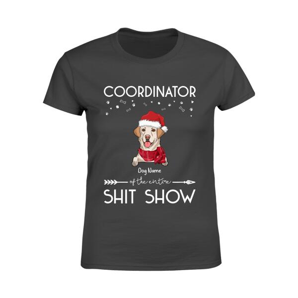 Funny Coordinator Of The Shit Show Personalized Dog T-Shirt TS-PT294