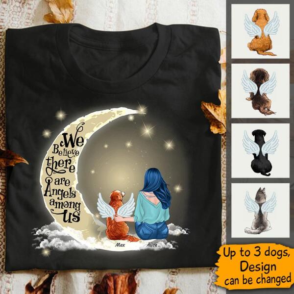 There Are Angels Among Us Personalized Dog T-Shirt TS-PT295