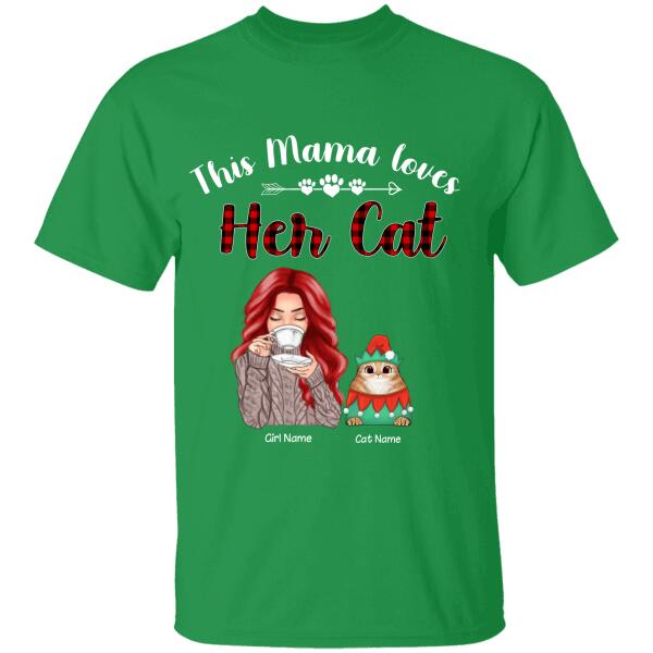 This Mama Loves Her Cats Personalized T-shirt TS-NN337