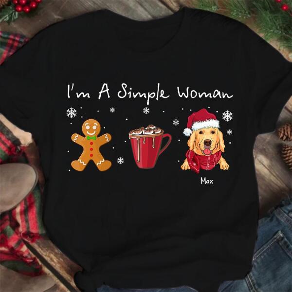 I'm A Simple Woman Personalized Dog T-shirt TS-NN359