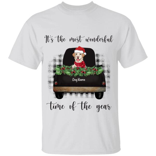 It's The Most Wonderful Time Of The Year Personalized Dog T-Shirt TS-PT418