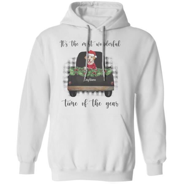 It's The Most Wonderful Time Of The Year Personalized Dog T-Shirt TS-PT418