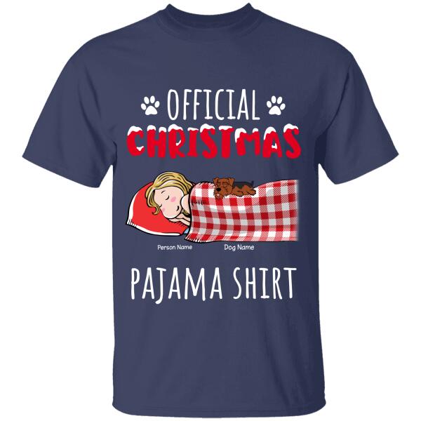 Official Christmas Pajama Shirt Personalized Dog T-shirt TS-NN502