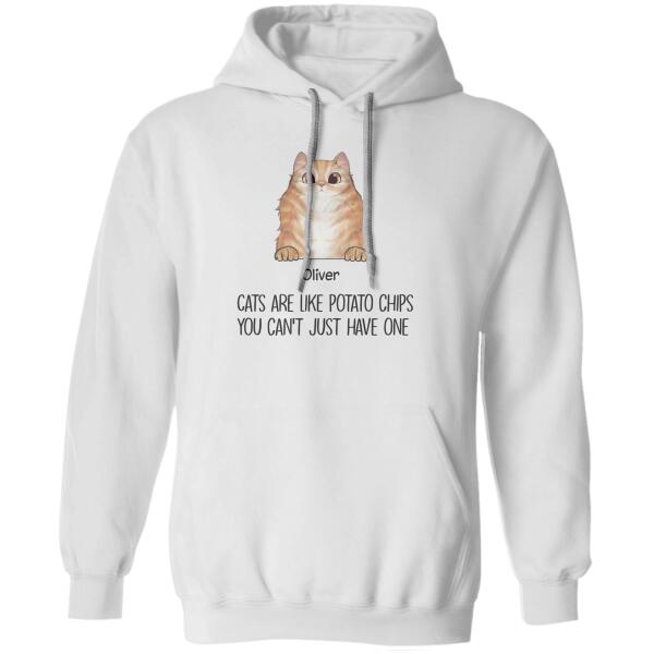 Cats Are Like  Potato Chips Personalized T-Shirt TS-NB503