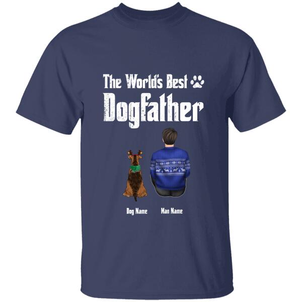 The World's Best Dogfather Personalized Dog T-shirt TS-NN519