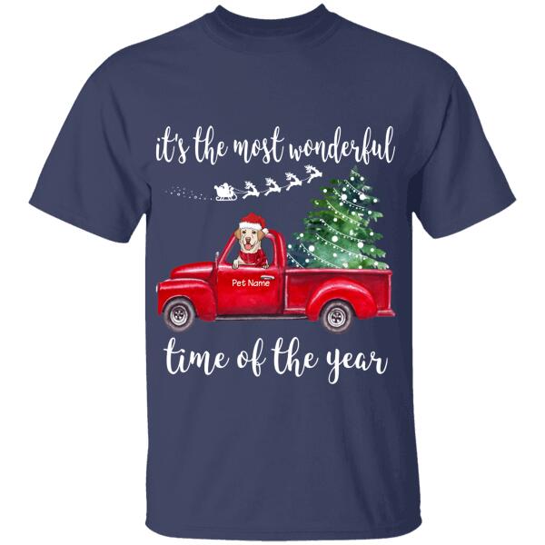Happy Furry Babies On A Red Truck Personalized Cat T-Shirt TS-PT565