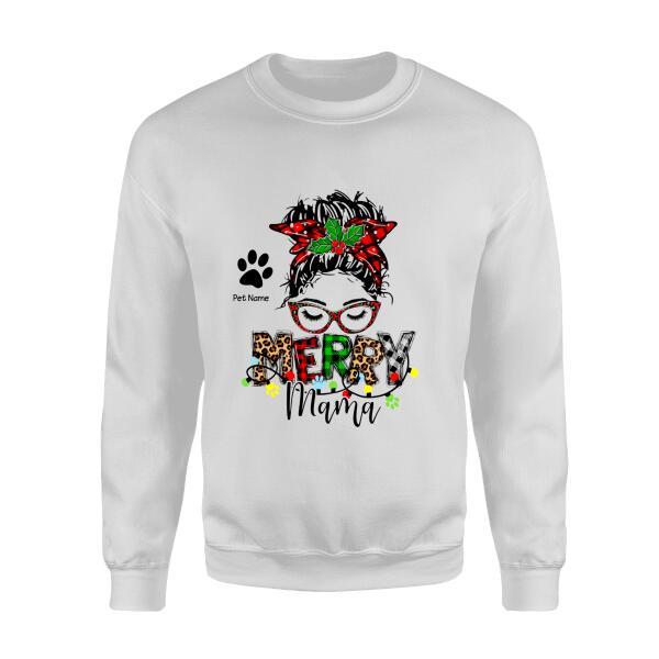 One Merry Dog Mama Personalized T-Shirt TS-PT569