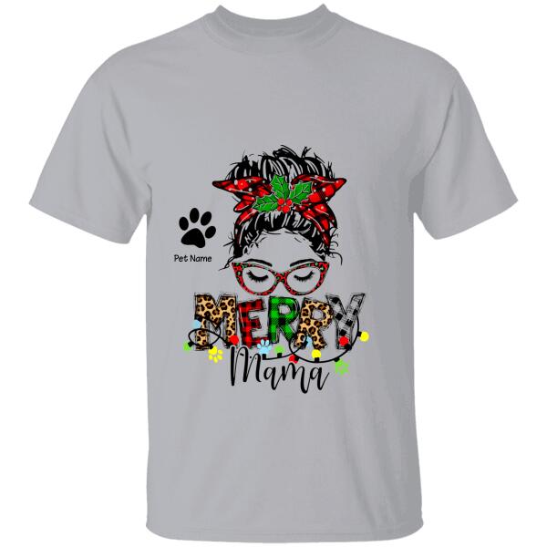 One Merry Dog Mama Personalized T-Shirt TS-PT569