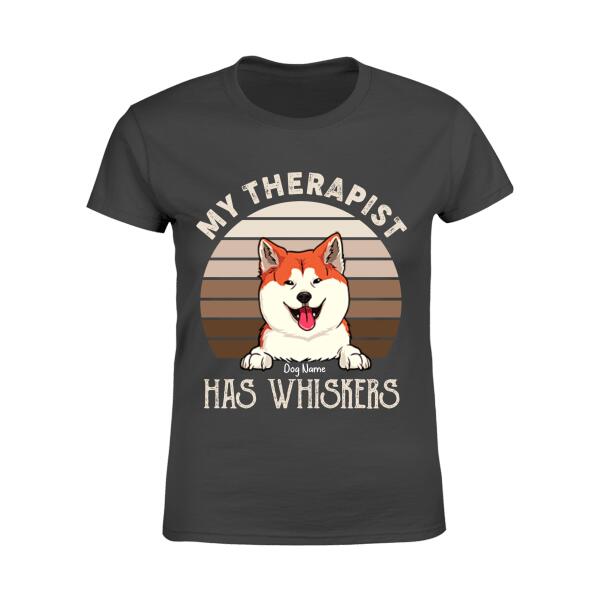 My Therapist Has Whiskers Personalized Dog T-shirt TS-NB254