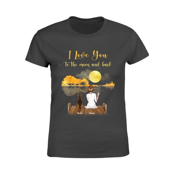 Girl And Her Dogs Personalized T-Shirt TS-PT599