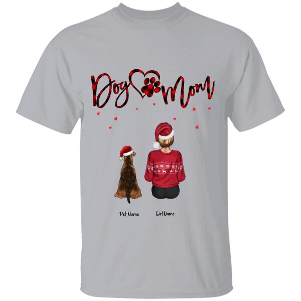 Dog Mom Christmas Personalized T-Shirt TS-PT621