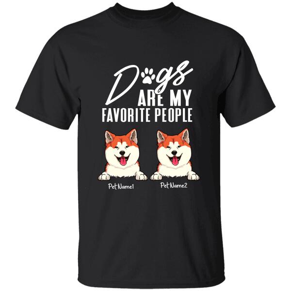 Dogs Are My Favorite People Personalized T-shirt TS-NB646