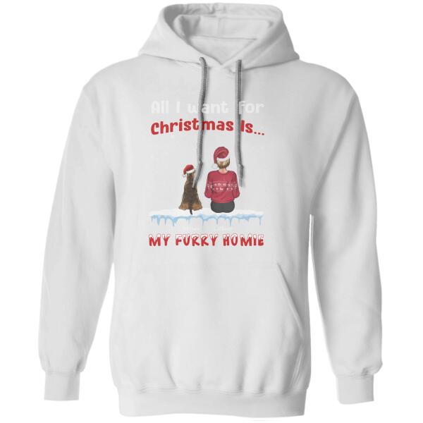 All I Want For Christmas Is My Furry Homies Personalized T-shirt TS-NB669