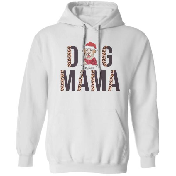 Dog Mama Leopard Print Personalized T-Shirt TS-PT682