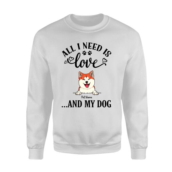 All I Need  Is Love ... And A Cat Personalized T-shirt TS-NB685