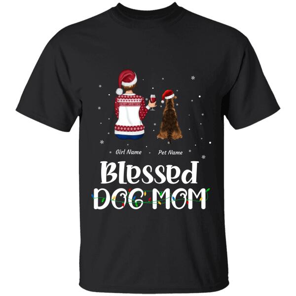 Blessed Dog Mom Personalized T-shirt TS-NB696