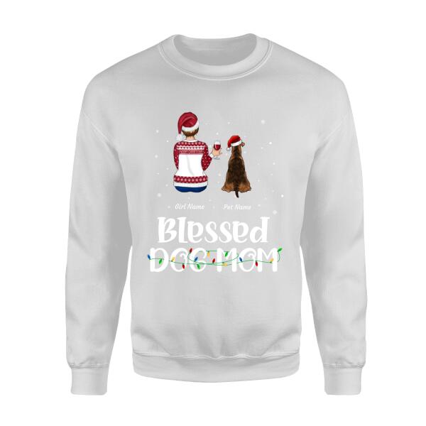 Blessed Dog Mom Personalized T-shirt TS-NB696