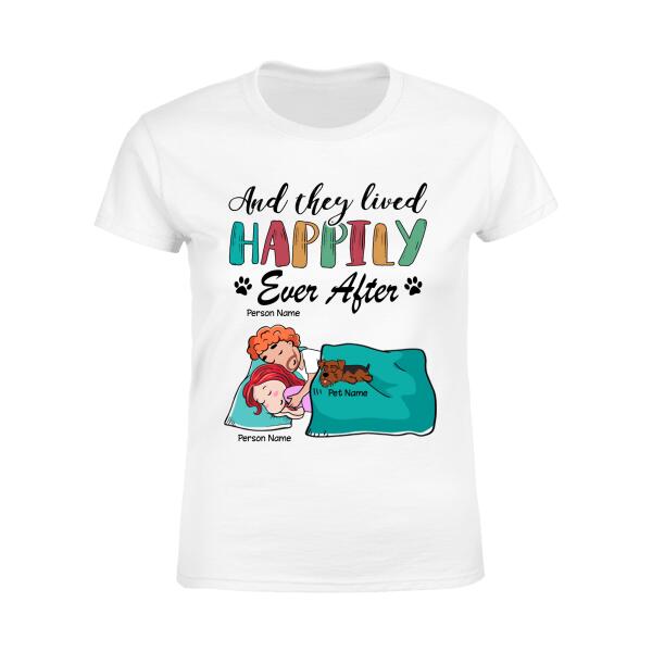 And They Lived Happily Ever After Personalized Dog T-shirt TS-NN698