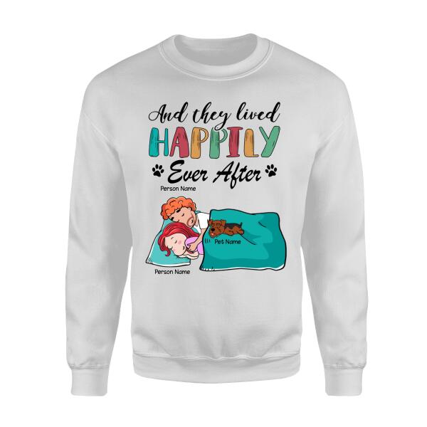 And They Lived Happily Ever After Personalized Dog T-shirt TS-NN698