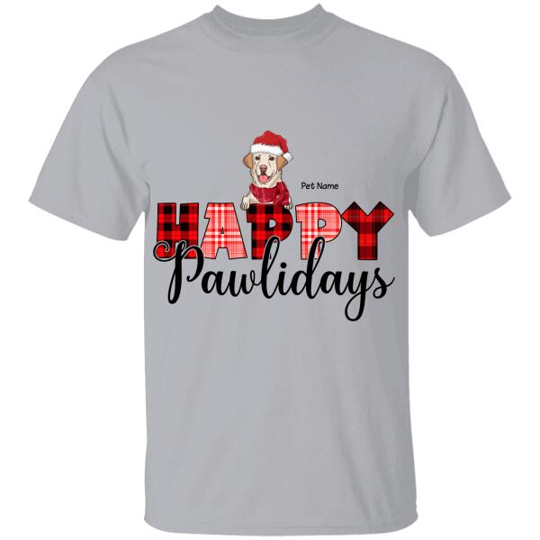 Happy Pawlidays Personalized T-shirt TS-NB708
