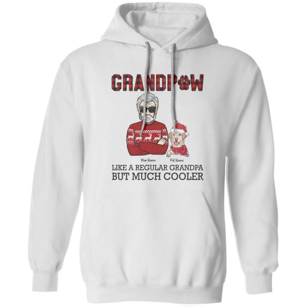 GrandPaw Like A Regular Grandpa But Much Cooler Personalized Dog T-shirt TS-NB742