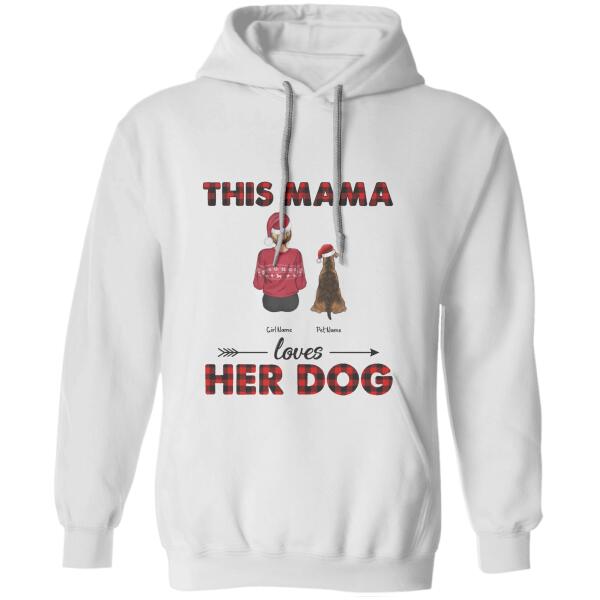 This Mama Loves Her Dog Personalized T-shirt TS-NB751