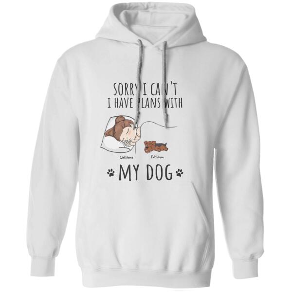 Sorry I Can't I Have Plans With My Dogs Personalized T-shirt TS-NN758