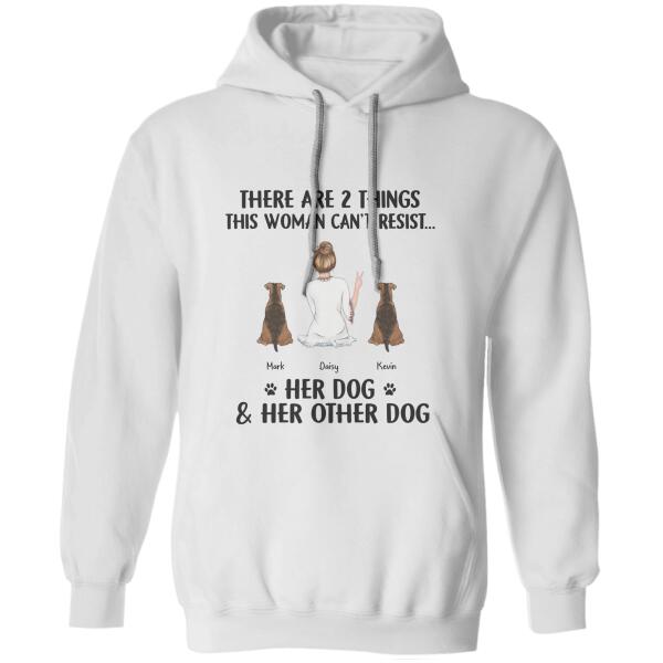 There Are Things That This Woman Can't Resist Personalized Dog T-shirt TS-NN755