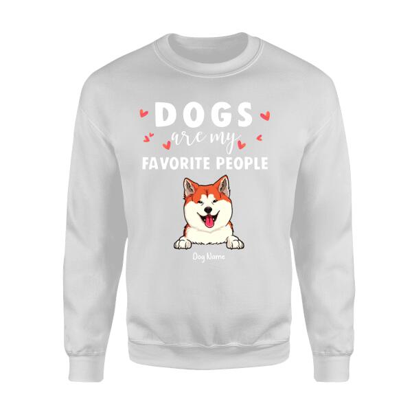 Dogs Are My Favorite People Personalized T-shirt TS-NN613
