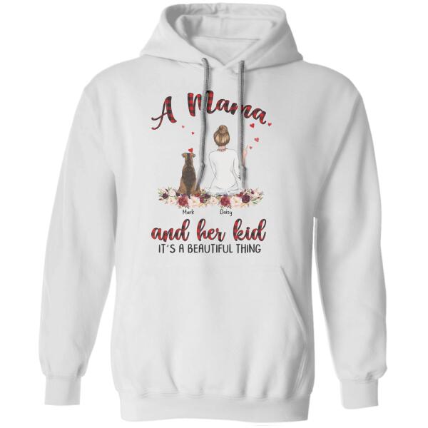 A Mama And Her Kids It's A Beautiful Thing Personalized Dog T-shirt TS-NN792