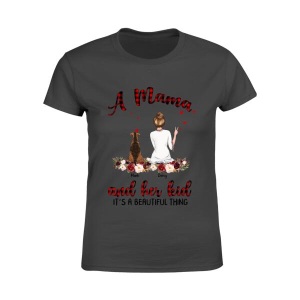 A Mama And Her Kids It's A Beautiful Thing Personalized Dog T-shirt TS-NN792