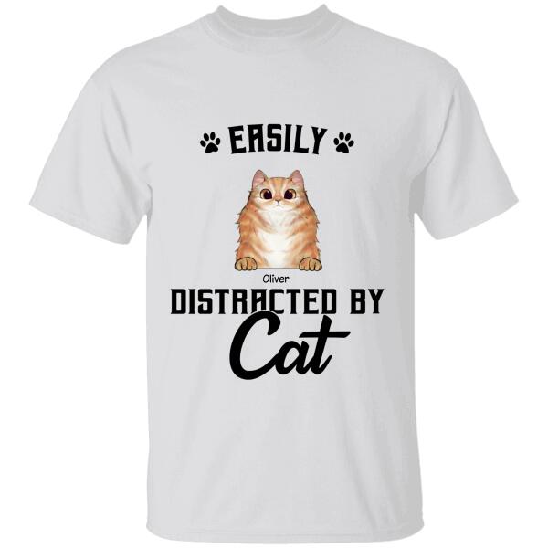 Easily Distracted By Cats Personalized T-shirt TS-NB772