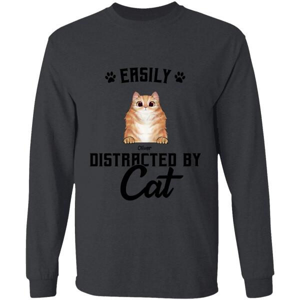 Easily Distracted By Cats Personalized T-shirt TS-NB772